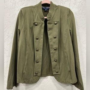 Tommy Hilfiger Olive Green Military Jacket – Women’s XL